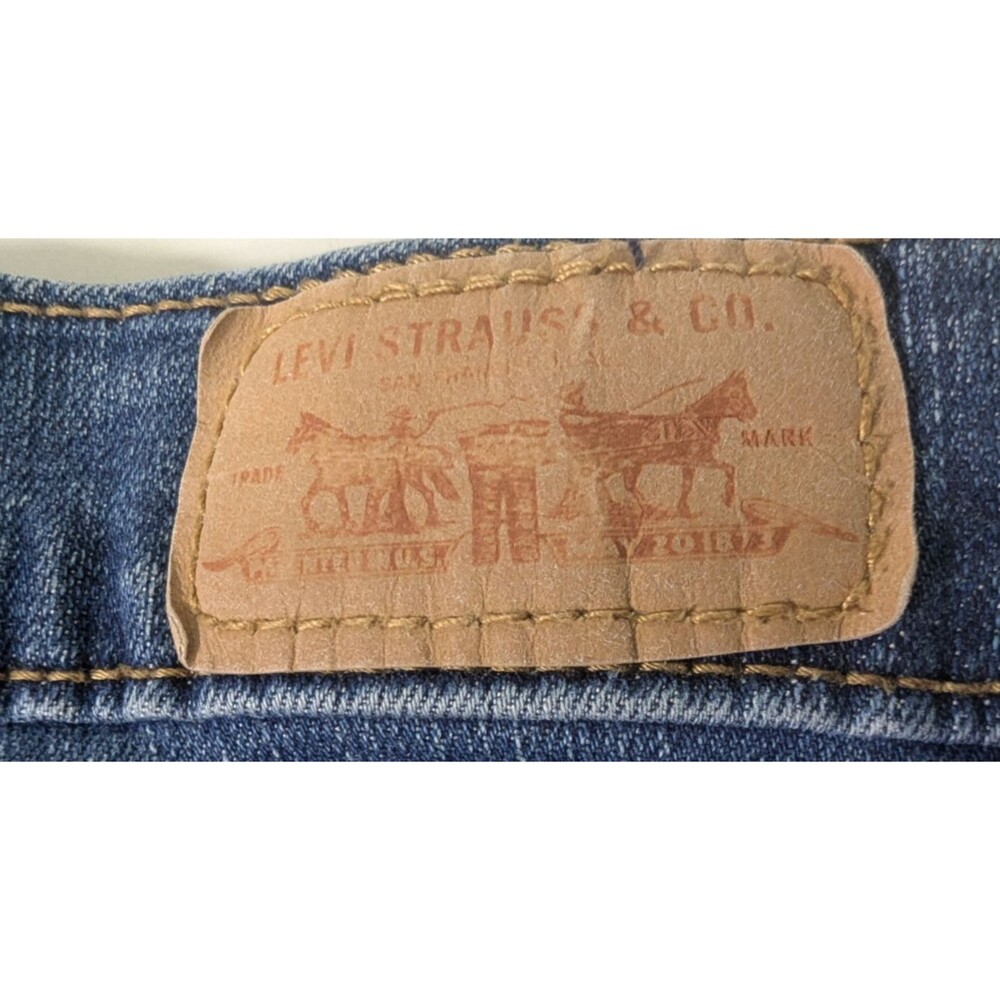 VTG Levi's 512 Women's Perfectly Slimming Jeans 12S/C Cotton Blend Blue - Picture 9 of 10
